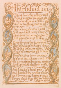 Innocence Songs, Plate 3, Introduction (Bentley 4) af William Blake