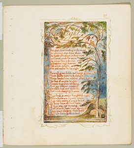 Sange om uskyld og oplevelse: Nat, ca. 1825. af William Blake