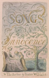 Songs of Innocence and of Experience, Plate 2, Innocence Title Page (Bentley 3) af William Blake