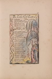 Sange om uskyld og erfaring, plade 33, Den lille pige tabt (Bentley 34) af William Blake