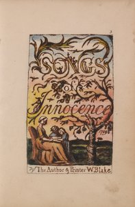 Songs of Innocence and of Experience, Plate 3, Innocence Title Page (Bentley 3) af William Blake