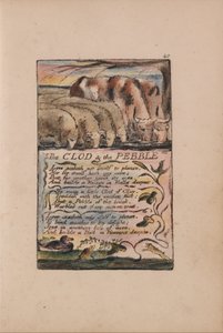 Sange om uskyld og erfaring, plade 40, The Clod and the Pebble (Bentley 32) af William Blake