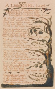 Songs of Innocence and of Experience, Plate 44, "A Little Girl Lost" (Bentley 51) af William Blake