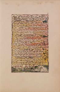 Sange om uskyld og erfaring, plade 7, skorstensfejeren (Bentley 12) af William Blake