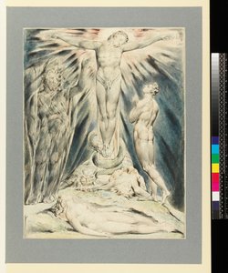 Ærkeenglen Michael forudsiger korsfæstelsen af William Blake