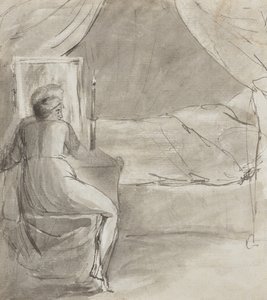 Dødens seng (recto) af William Blake