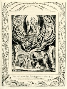 The Book of Job2:7 illustreret af William Blake af William Blake