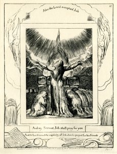 The Book of Job42:8 illustreret af william Blake af William Blake