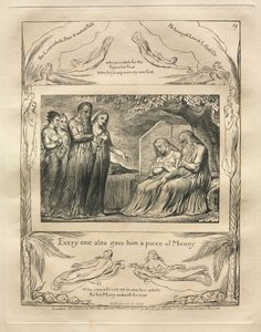Jobs Bog: Pl. 19, Enhver gav ham også et stykke Penge af William Blake