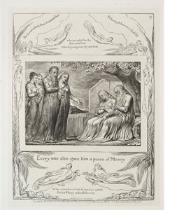 Jobs Bog: Pl. 19, Enhver gav ham også et stykke penge af William Blake