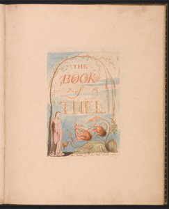 Thels Bog, Plade 2, Titelside af William Blake
