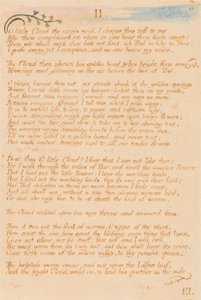 Thels Bog, Plade 5, II. , Lille sky. . . . af William Blake