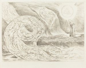 The Circle of the Lustful: Paolo og Francesca af William Blake