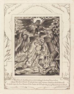 Udryddelsen af Jobs sønner af William Blake