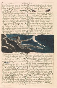 The First Book of Urizen, Plade 11, "To næsebor bøjet ned til dybet . . . ." (Bentley 13) af William Blake