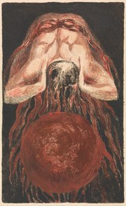 Den første bog af Urizen, plade 16 (Bentley 17) af William Blake