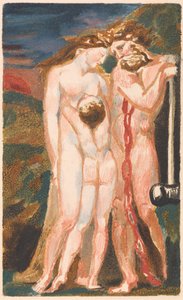 The First Book of Urizen, Plade 18 (Bentley 21) af William Blake