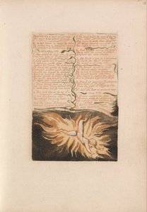 Den første bog af Urizen, plade 22, strakt for et evigt værk .... (Bentley 20) af William Blake