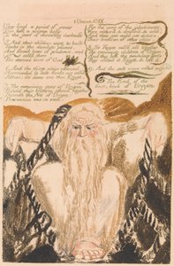 The First Book of Urizen, Plade 25, "De levede i en periode på år . . . ." (Bentley 28) af William Blake
