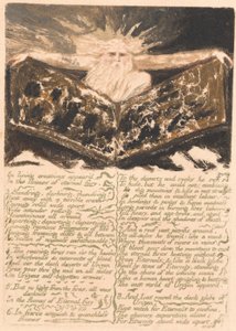 Urizens første bog, plade 6, "I levende skabninger dukkede op ...." (Bentley 5) af William Blake