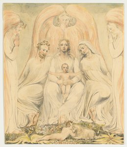 Den hellige familie (også kendt som Kristus i sandhedens skød) af William Blake