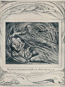Herren svarer job ud af hvirvelvinden. Fra Job., c1780-1820, 1923 af William Blake