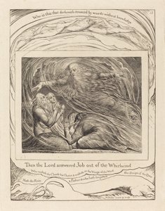 Herren, der svarer Job ud af hvirvelvinden af William Blake