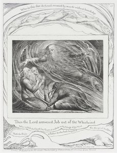 Herren svarer Job ud af stormvinden af William Blake