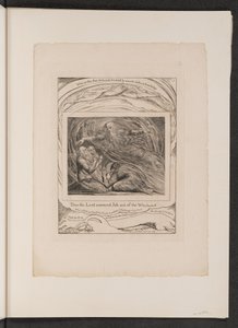 Herren, der svarer job ud af hvirvelvinden, 1825. af William Blake