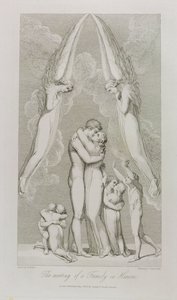 The Meeting of a Family in Heaven, pl.4, illustration fra 
