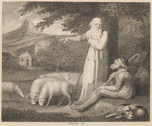 Hyrden og filosoffen af William Blake