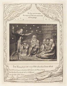 Elihus vrede af William Blake