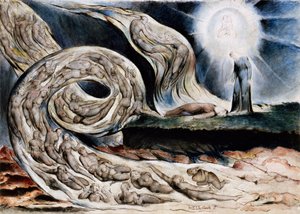 De begærliges cirkel eller De elskendes hvirvelvind, Francesca da Rimini og Paolo Malatesta, fra Dantes Inferno, Canto V