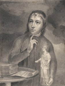 Thomas Alphonso Hayley, halvlængde tegning af William Blake