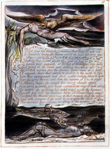 "Hvad tid de tretten guvernører", plade 13 fra "Amerika, en profeti af William Blake