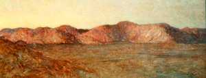 Desert of El Kab, Afterglow af William Blake Richmond
