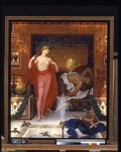 Hera In The House Of Hephaistos (olie på lærred)