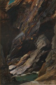 Klipper ved Tintagel af William Blake Richmond