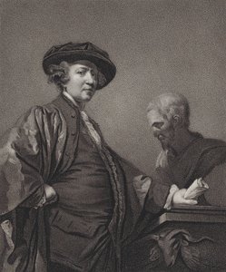 Sir Joshua Reynolds, Ridder, 1811. af William Bond