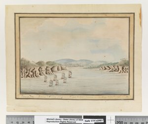 Op. s. 56. `Botany Bay. Sirius & Convoy går ind: Supply & Agents Division in the Bay. 21 januar 1788