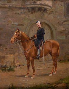 En frivillig officer til hest