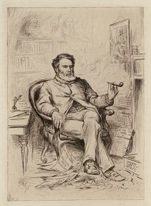 David Masson, professor i retorik og engelsk litteratur (kobberstik) af William Brassey (after) Hole