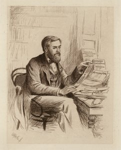 Julius Eggeling, professor i sanskrit og sammenlignende filologi (kobberstik) af William Brassey (after) Hole