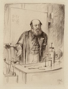 Peter Guthrie Tait, professor i naturfilosofi (kobberstik) af William Brassey (after) Hole