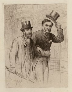 Thomas Smith Clouston, foredragsholder om psykiske sygdomme; Douglas Argyll Robertson, foredragsholder om øjensygdomme (kobberstik) af William Brassey (after) Hole