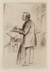 William Smith Greenfield, professor i almen patologi (gravering)