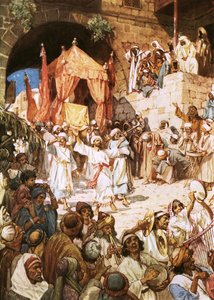 David bragte arken ind i Jerusalem af William Brassey Hole