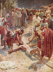Jesus bliver korsfæstet af William Brassey Hole