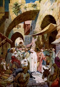 Jesus helbreder en syg kvinde - Bibelen af William Brassey Hole