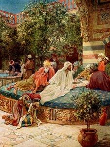 Jesus tilgiver en syndig kvinde - Bibelen af William Brassey Hole